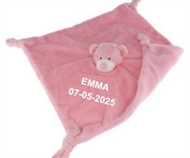 Nusseklud med navn Bamse, Tinka Baby, Lyserød, 2 linjer